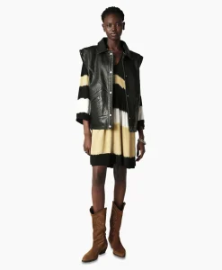 Shop Ba&Sh Mini Jurk Vlada Geel Dames Jurken