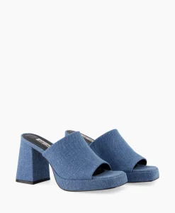Fashion Pump Canvas Jeans Blauw Dames Pumps