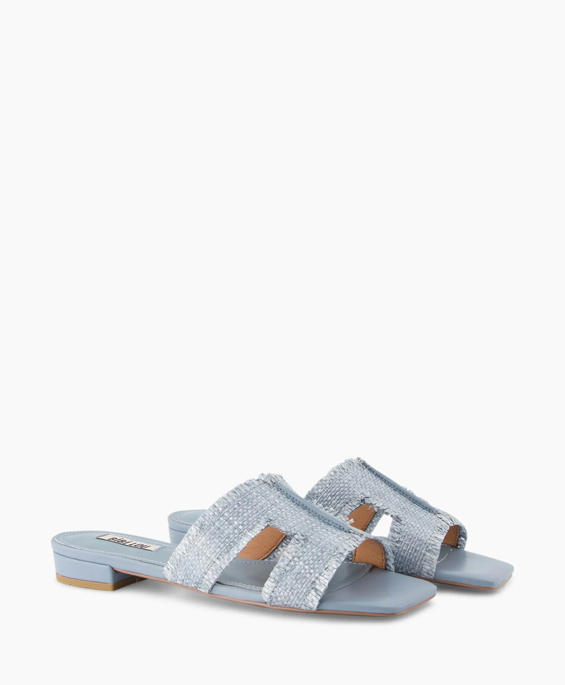 Cheap Sandaal Zonder Hak Rafia Donker Bruin Dames Sandalen