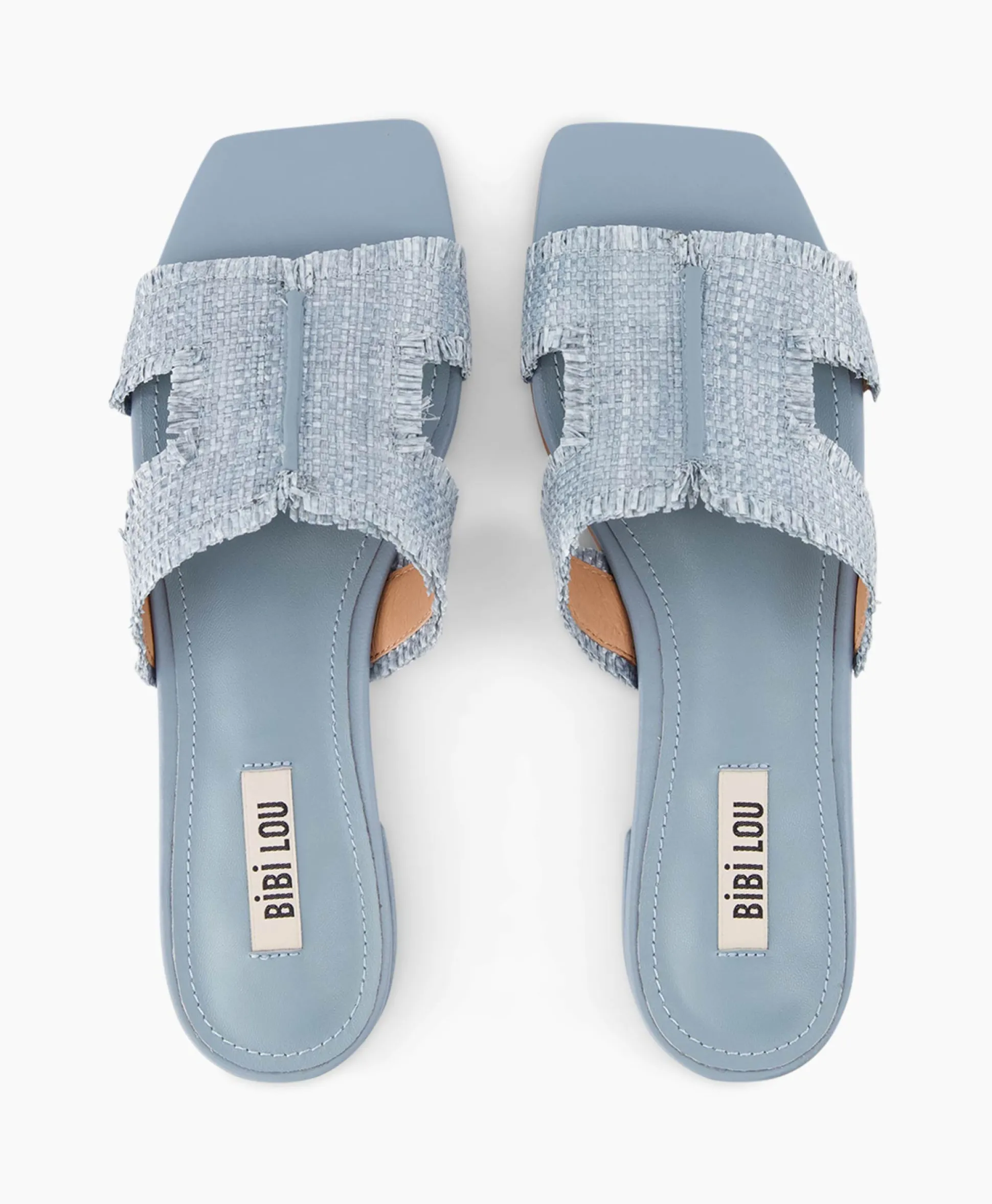 Cheap Sandaal Zonder Hak Rafia Donker Bruin Dames Sandalen