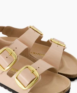 Hot Sandaal Zonder Hak Milano Beige Dames Sandalen