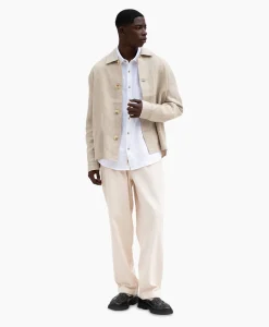 Flash Sale Bram's Fruit Overshirt Linen Beige Heren Jassen
