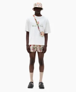 Hot Bram's Fruit T-Shirt Korte Mouw Tulip Aquarel Wit Heren T-Shirts