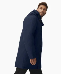 Best Sale Gewatteerde Jas Langford Parka Blauw Heren Jassen