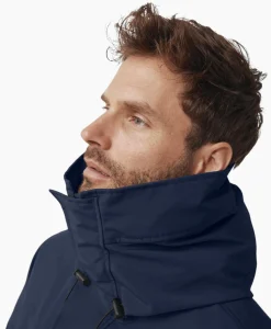 Best Sale Gewatteerde Jas Langford Parka Blauw Heren Jassen