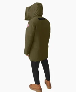 Hot Gewatteerde Jas Langford Parka Donker Groen Heren Jassen