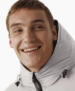 New Gewatteerde Jas Lodge Hoody Grijs Heren Jassen