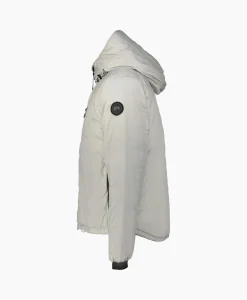 New Gewatteerde Jas Lodge Hoody Grijs Heren Jassen