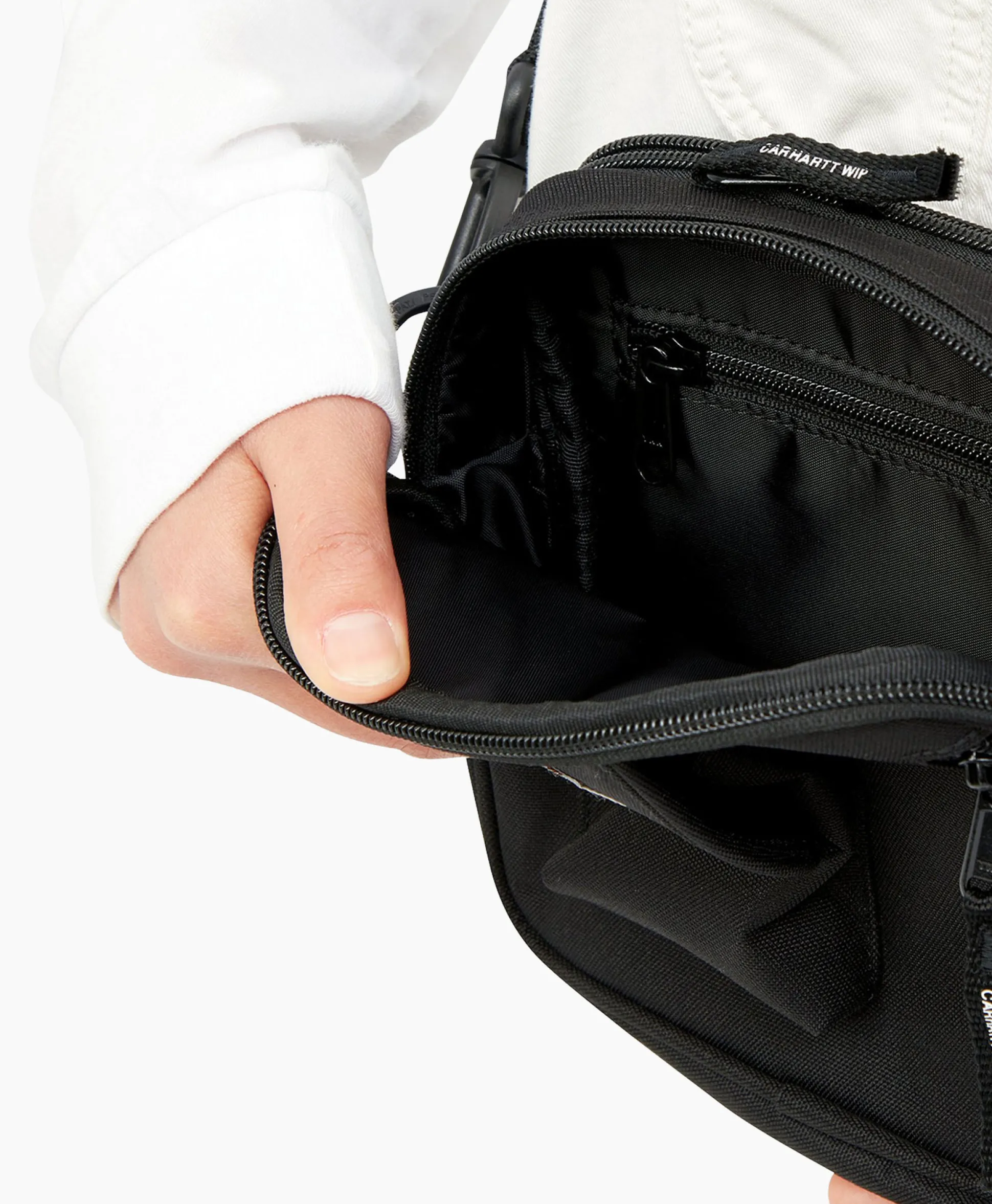 New Heuptas Essentials Small Zwart Heren Tassen