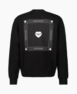 Fashion Sweater Heart Bandana Zwart Heren Truien