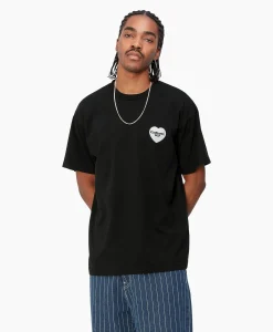 Best T-Shirt Korte Mouw S/S Heart Bandana Zwart Heren T-Shirts