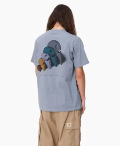 Flash Sale T-Shirt Korte Mouw S/S Diagram C Blauw Heren T-Shirts