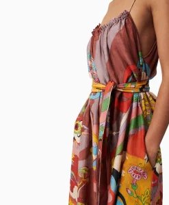 Outlet Maxi Jurk Rain Bordeaux Dames Bruiloftskleding