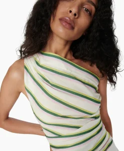 Hot Top Okra Ecru Dames T-Shirts & Tops