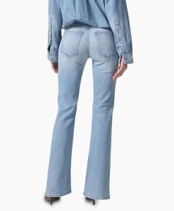 Outlet Flared Broek Isola Flare Blauw Dames Broeken