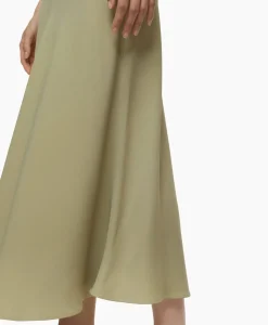 Fashion Midi Rok A Shape Skirt Groen Dames Rokken