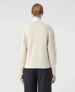 Clearance Pullover Crew Neck Henley Beige Dames Truien