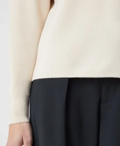 Clearance Pullover Crew Neck Henley Beige Dames Truien