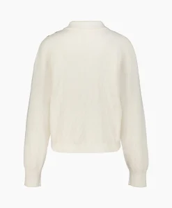 Online Pullover Cropped Polo Off White Dames Truien