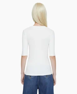 Online T-Shirt Korte Mouw Crewneck Short Sleeve Off White Dames T-Shirts & Tops