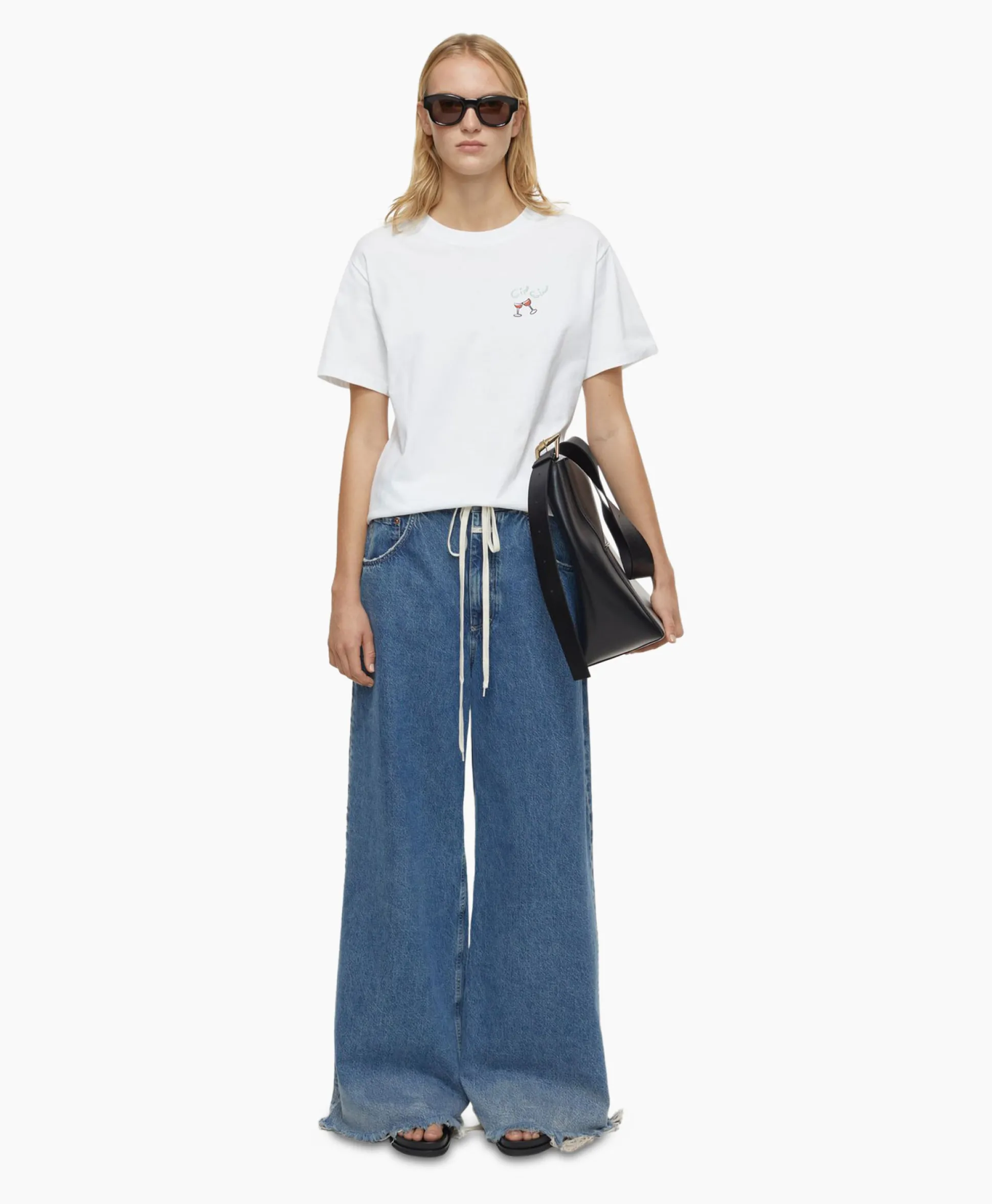 Cheap T-Shirt Korte Mouw Printed Wit Dames T-Shirts & Tops