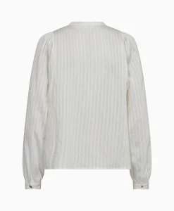 Best Sale Co'Couture Blouse Selma Placket Wit Dames Blouses