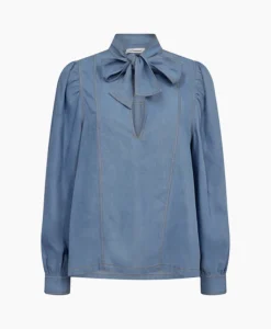 Clearance Co'Couture Blouse Titus Denim Blow Blauw Dames Blouses
