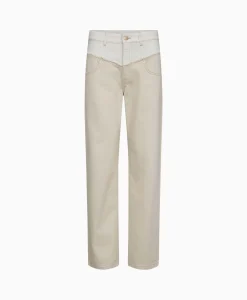 Outlet Co'Couture Jeans Flash Long Blockoff White Dames Broeken