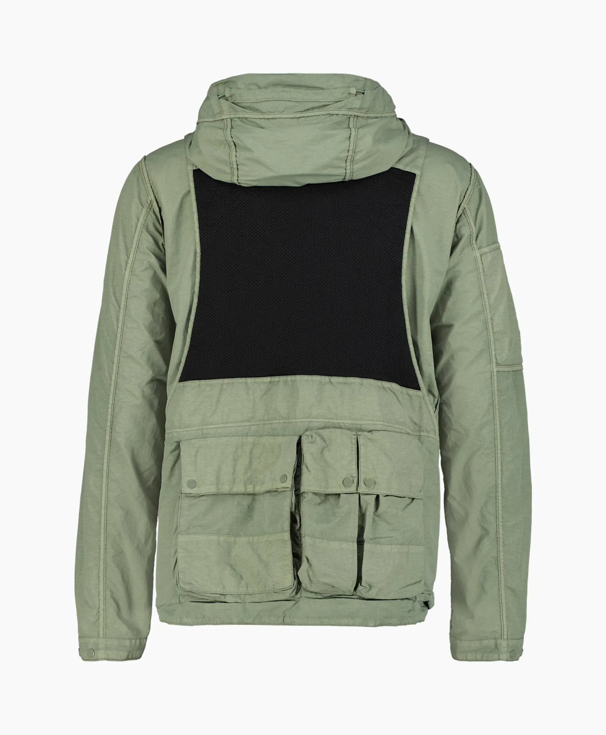 Online Jack Flatt Nylon Reversible Hooded Groen Heren Jassen