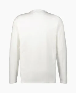 Fashion Longsleeve Mercerized Jersey Wit Heren T-Shirts