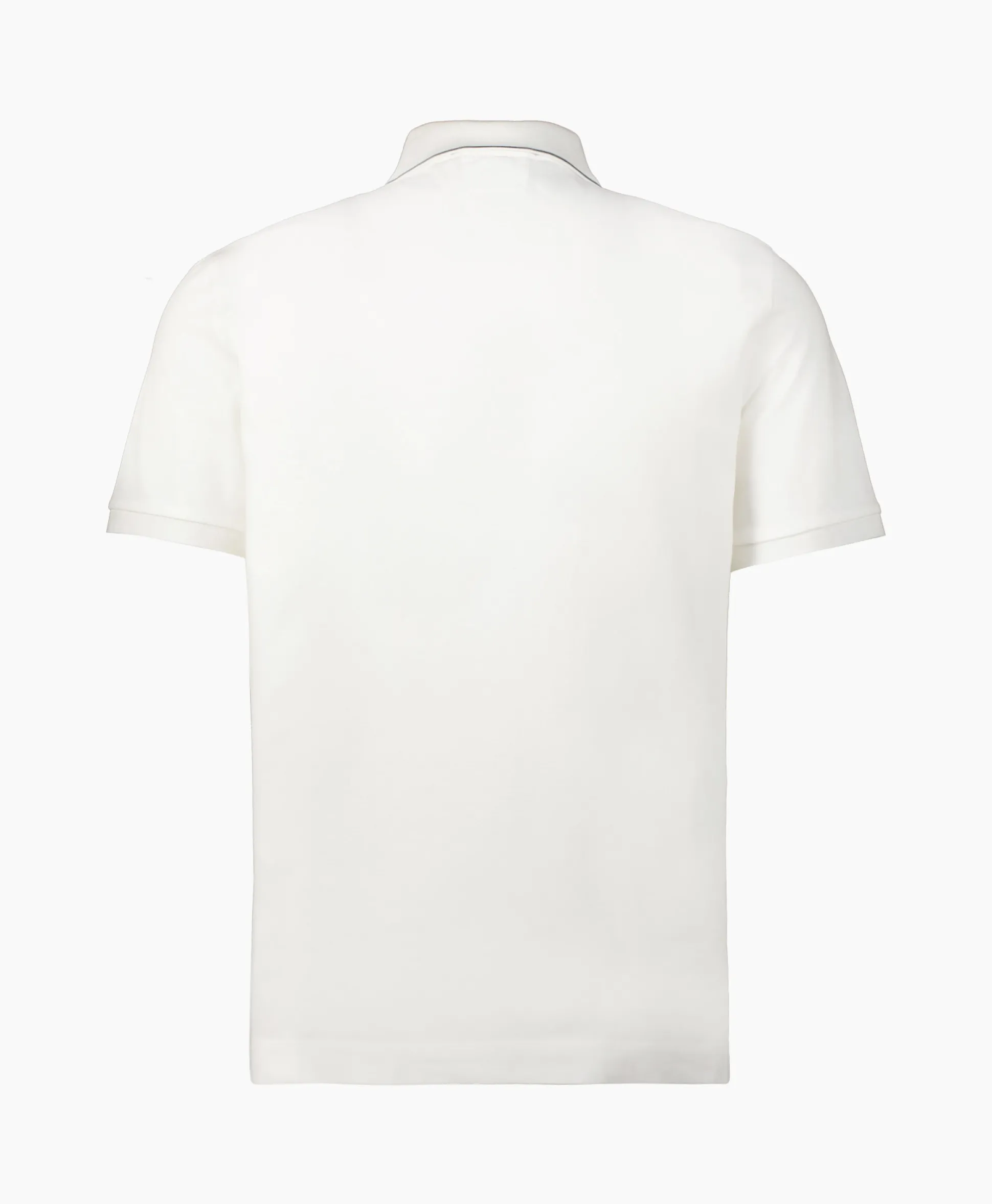 Store Polo Stretch Piquet Striped Collar Wit Heren Polo's