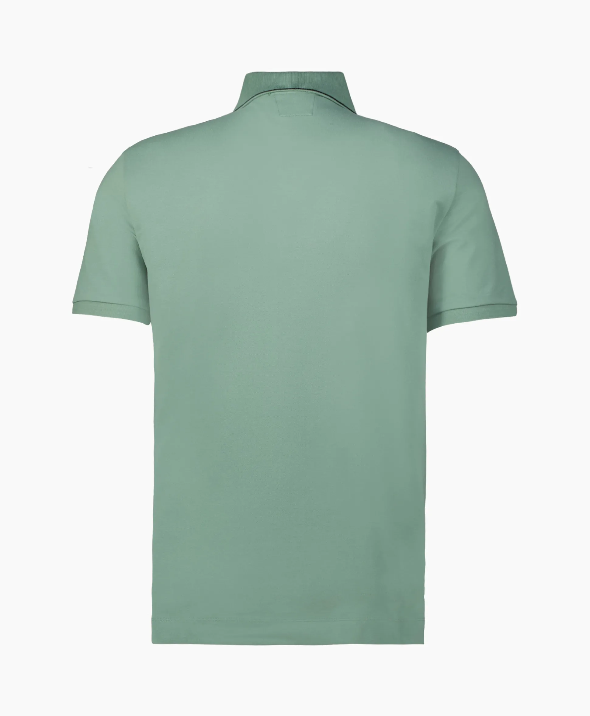 Shop Polo Stretch Piquet Striped Collar Licht Groen Heren Polo's