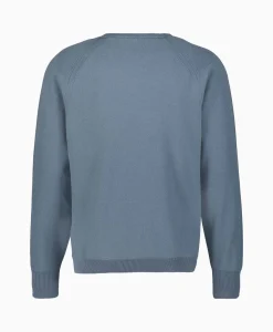 Store Pullover Metropolis Cotton Stretch Blauw Heren Truien