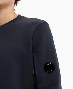 Flash Sale Sweater Diagonal Raised Fleece Donker Blauw Heren Truien