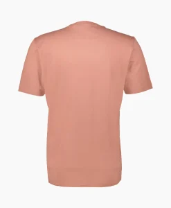 New T-Shirt 30/1 Jersey Small Logo Donker Bruin Heren T-Shirts