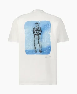 Fashion T-Shirt Korte Mouw Jersey Artisanal British Sailor Wit Heren T-Shirts