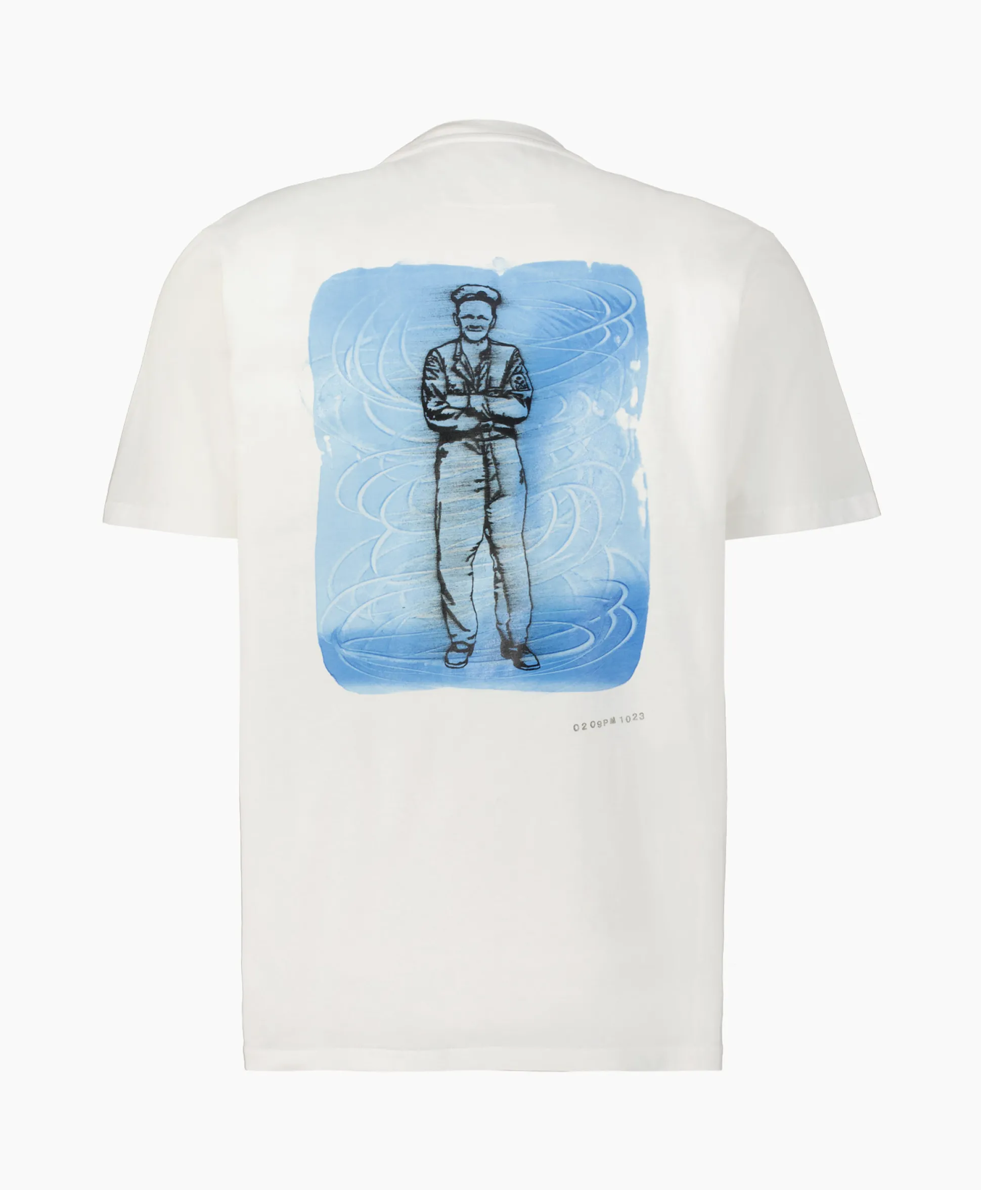 Fashion T-Shirt Korte Mouw Jersey Artisanal British Sailor Wit Heren T-Shirts