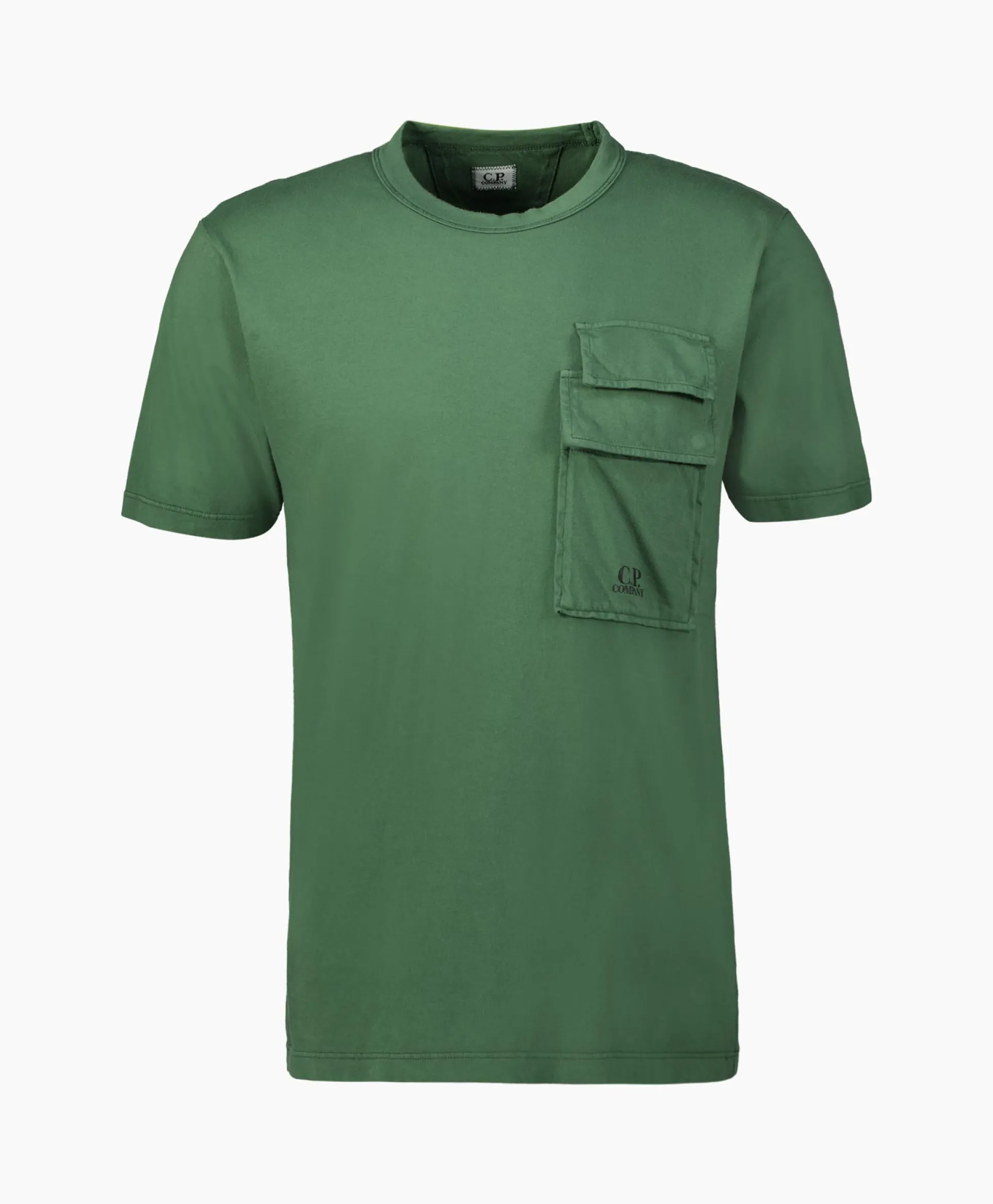 Flash Sale T-Shirt Korte Mouw Jersey Flap Pocket Groen Heren T-Shirts