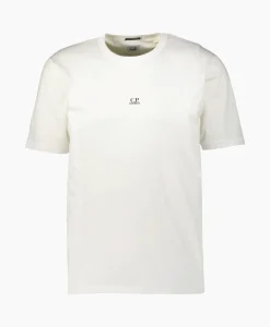 Best Sale T-Shirt Mercerized Jersey Logo Wit Heren T-Shirts