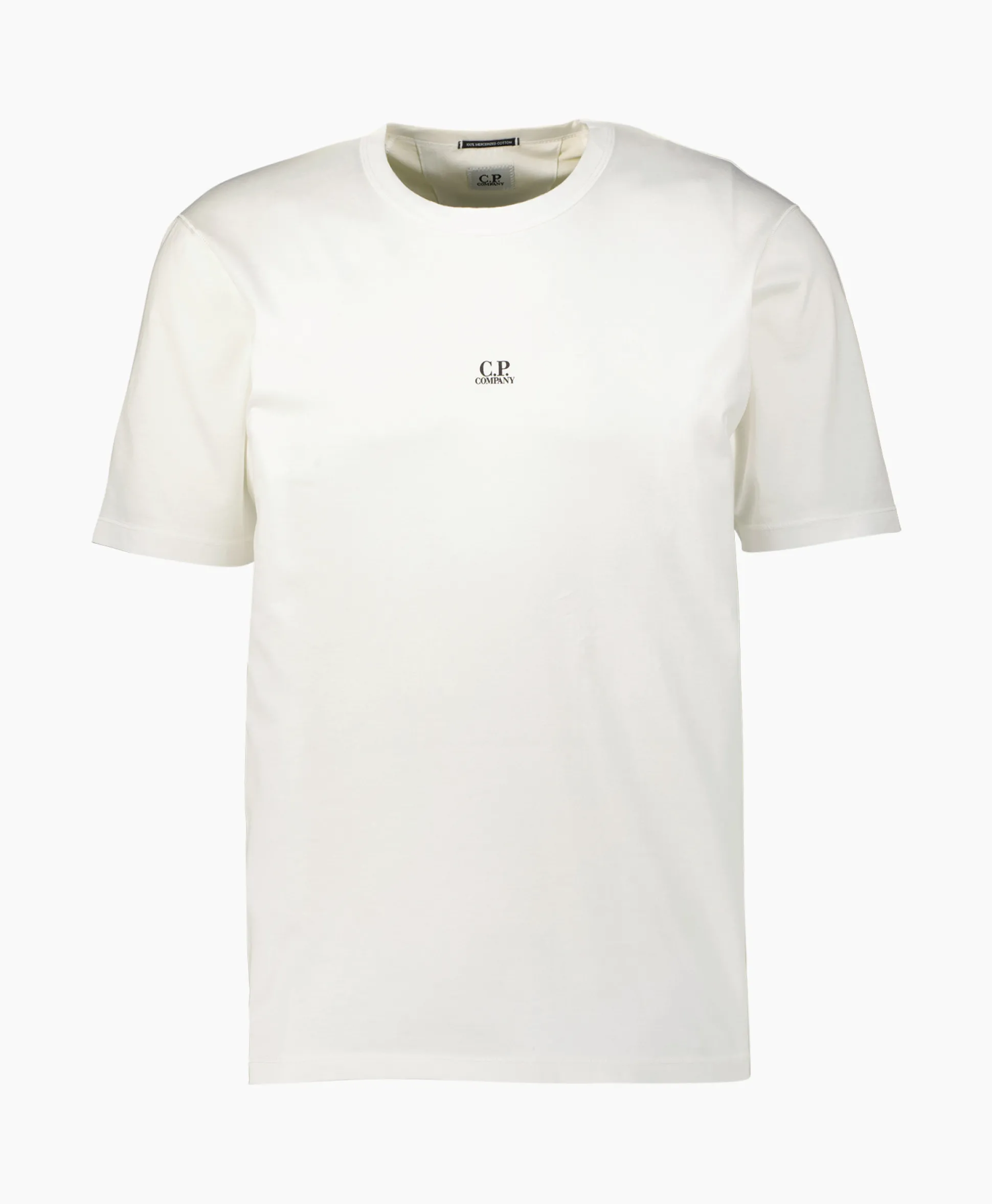 Best Sale T-Shirt Mercerized Jersey Logo Wit Heren T-Shirts