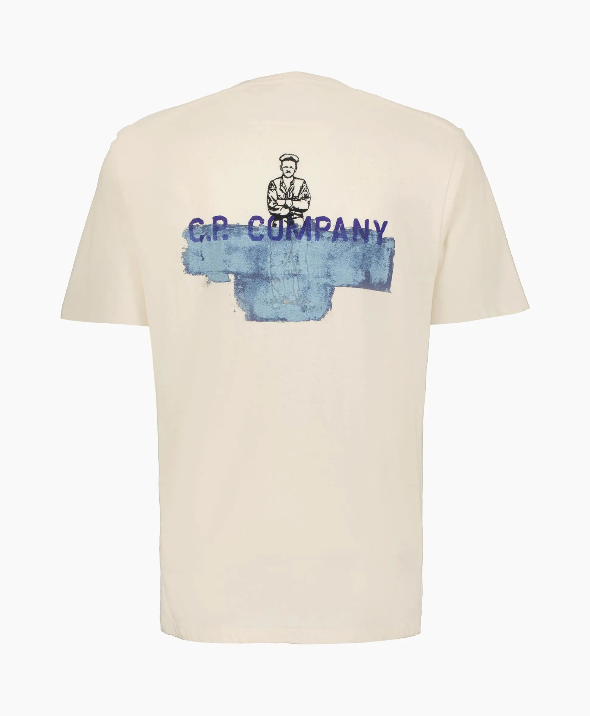 Best T-Shirt Natural Jersey Ecru Heren T-Shirts