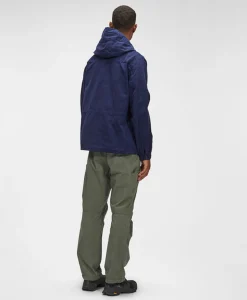 Cheap Vest B Hooded Jacket Donker Blauw Heren Jassen