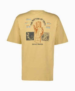 Online T-Shirt Korte Mouw Identity Beige Heren T-Shirts