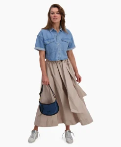 Hot D'Arc Blouse Bovino Blauw Dames Blouses