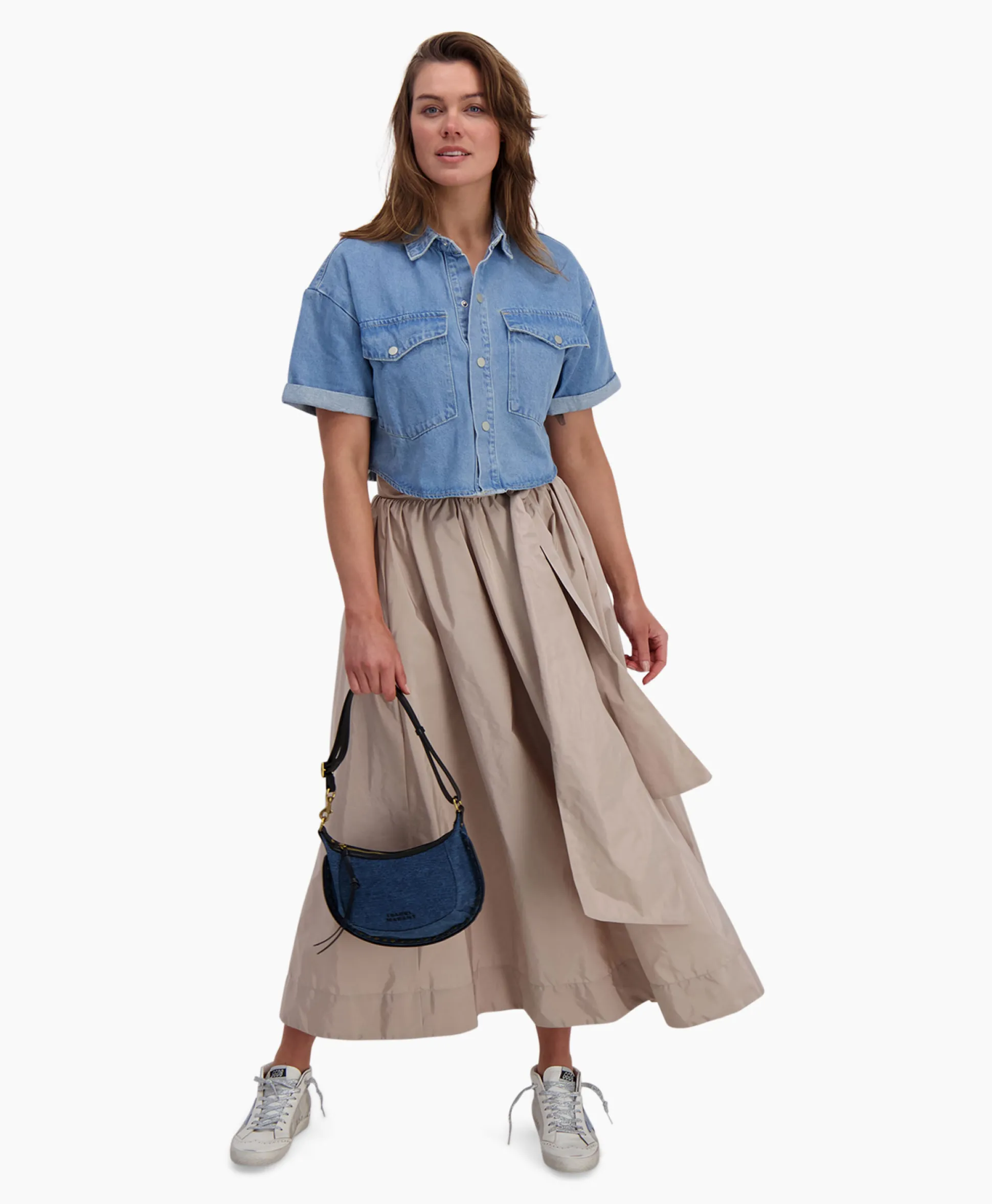 Discount D'Arc Midi Rok Brugherio Zand Dames Rokken