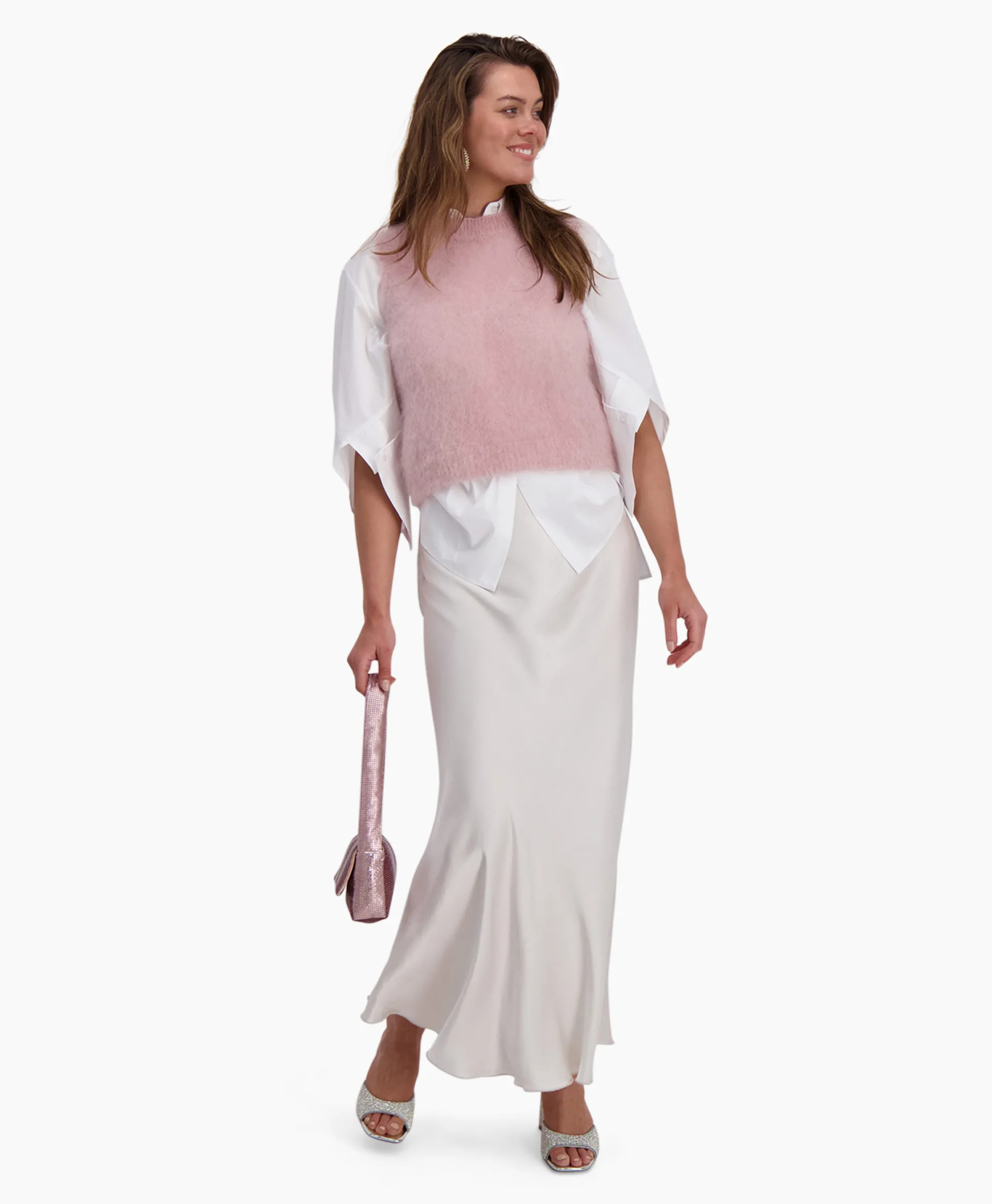 Store D'Arc Midi Rok Padova Beige Dames Rokken