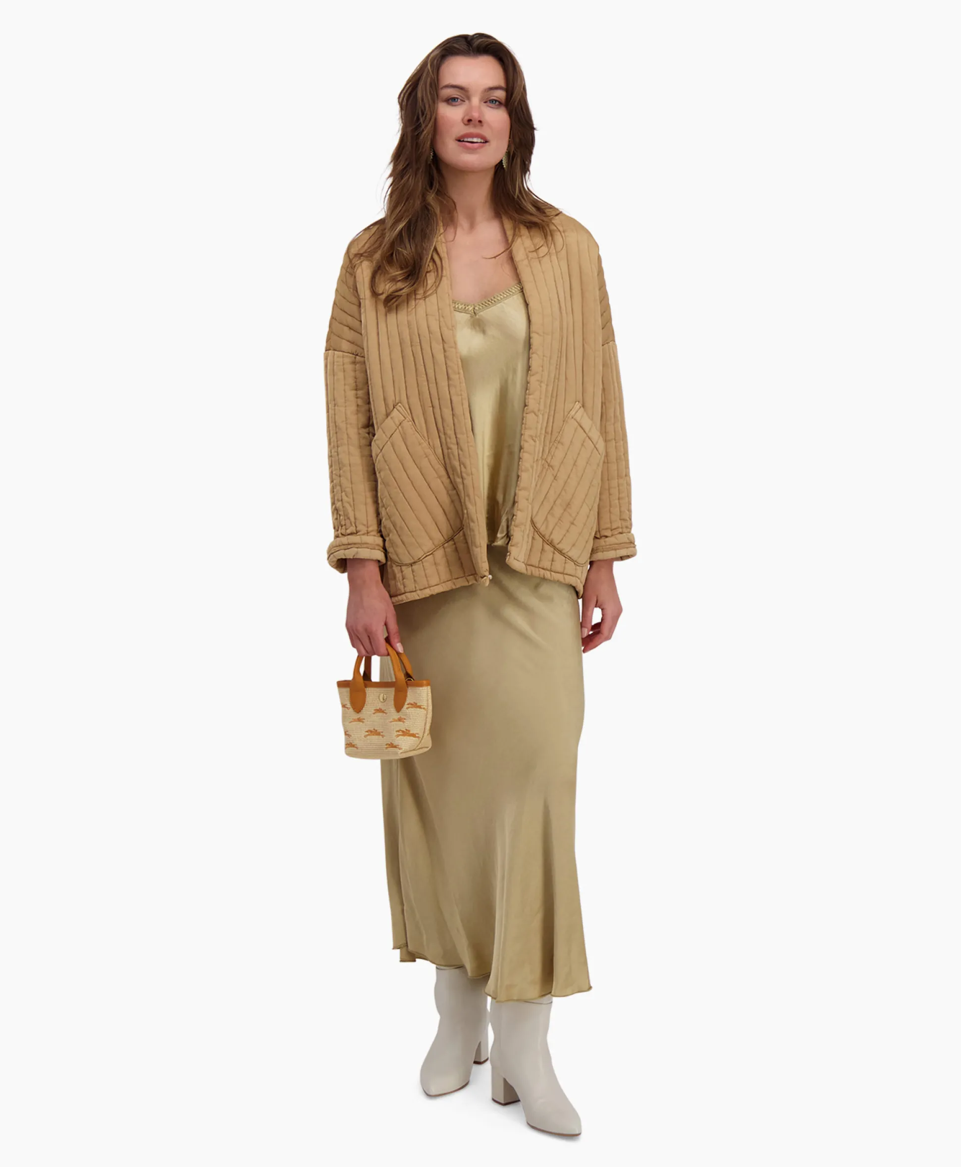 Fashion D'Arc Midi Rok Padova Zand Dames Rokken