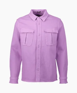 Shop Overhemd Burton Utility Overshirt Gdt Paars Heren Overhemden