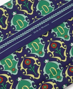 Best Sale Sjaal La Foulard Ornements Donker Blauw Heren Sjaals