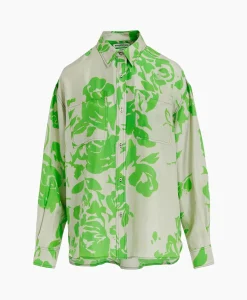 Outlet Blouse Forgetmenot Groen Dames Blouses